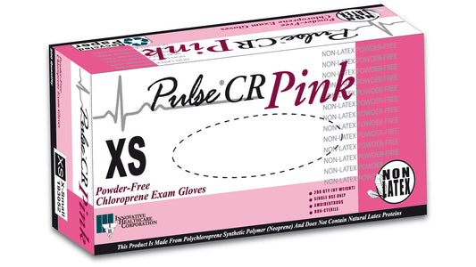 Member pricing: Pulse® CR Pink Polychloroprene (Latex-Free) Non-Sterile Exam Gloves (Case of 2,000) - 3.5 mil