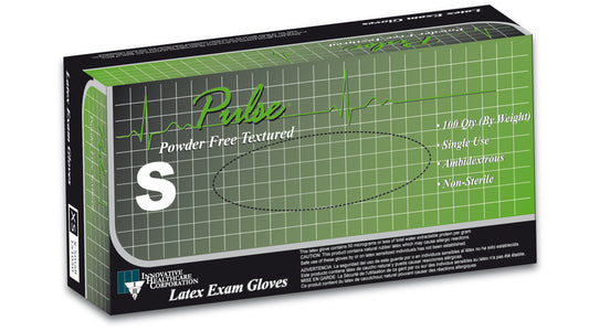 Pulse® Latex Non-Sterile Exam Gloves (Case of 1,000) - 4.5 mil