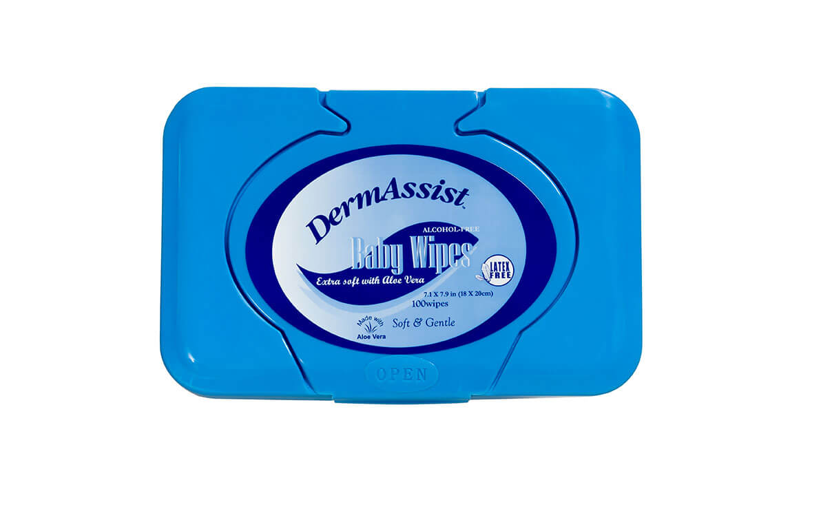 DermAssist® Baby Wipes - Premium Spunlace Tubs - 1200 Count