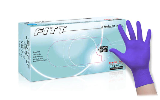 FITT® General Purpose Nitrile Powder Free Gloves (Case of 1,000) - 3.0 Mil