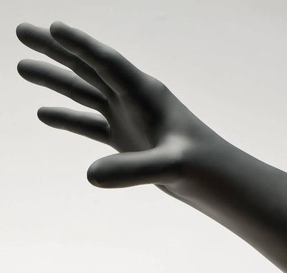 FITT® General Purpose Black Nitrile Powder-Free Gloves (Case of 1,000) - 4.5 Mil