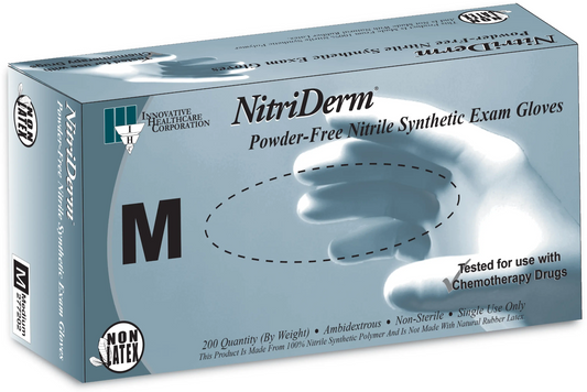 NitriDerm® Nitrile Lavender Blue Non-Sterile Exam Gloves (Case of 2,000) - 3.5 mil